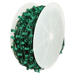 C9 Wire 1000ft 6in Spacing Green Wire | WowLights